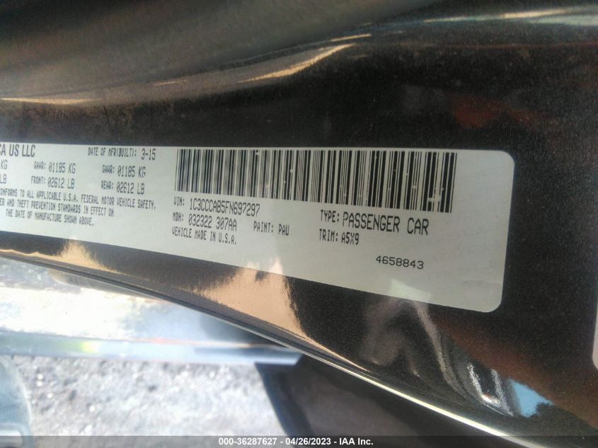 2015 CHRYSLER 200 LIMITED - 1C3CCCAB5FN697297