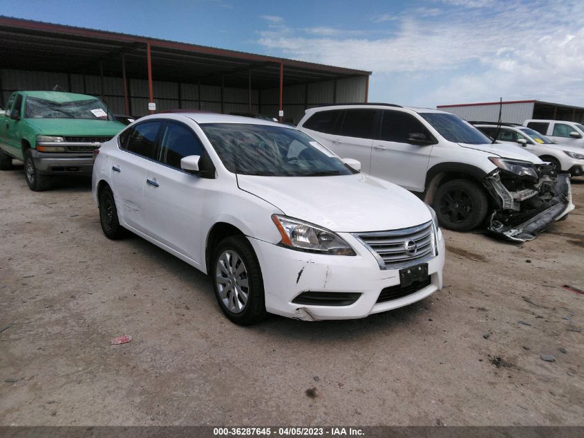 2015 NISSAN SENTRA SR/SL/S/SV/FE+ S - 3N1AB7AP1FL673834