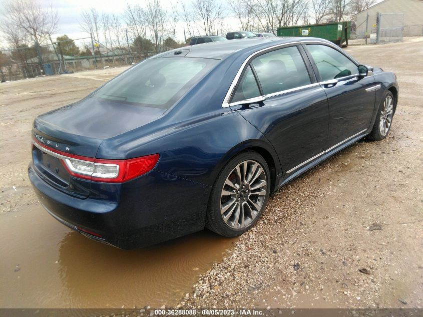 2017 LINCOLN CONTINENTAL RESERVE 1LN6L9NC6H5618703