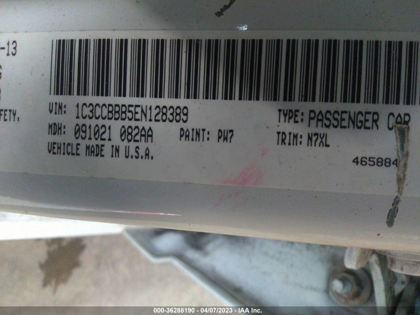 2014 CHRYSLER 200 TOURING - 1C3CCBBB5EN128389