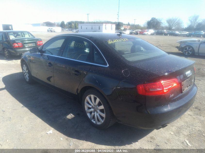 2013 AUDI A4 PREMIUM - WAUBFAFL9DN036550