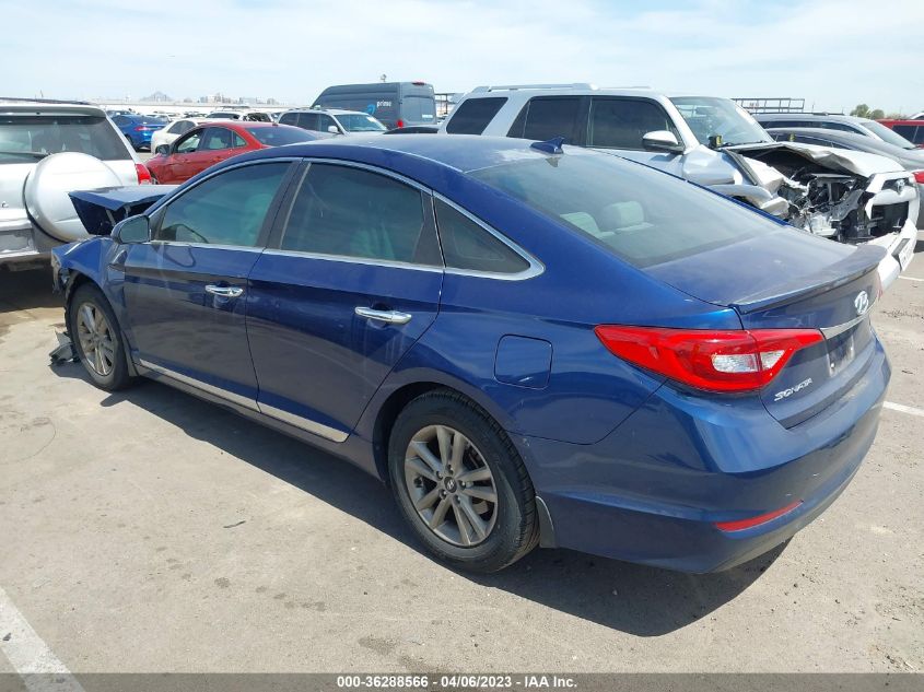 2015 HYUNDAI SONATA 2.4L SE - 5NPE24AFXFH244969