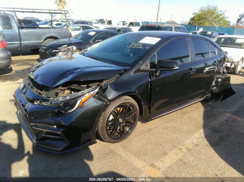 VIN 5YFS4MCE0MP074168 2021 TOYOTA COROLLA SE/NIGHTSHADE/APEX SE