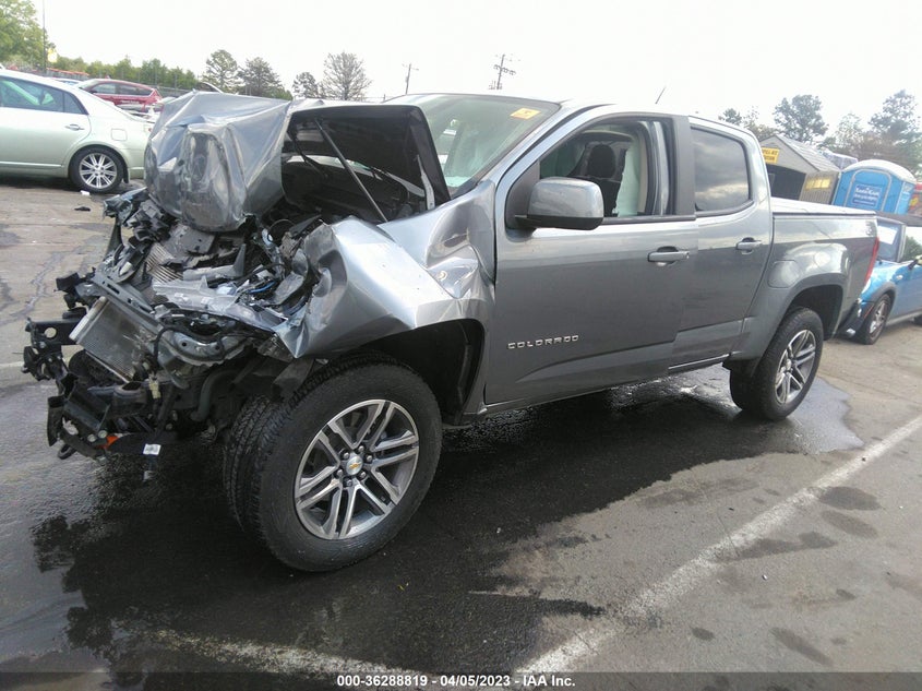 VIN 1GCGTBEN6M1246671 2021 CHEVROLET COLORADO 4WD WORK TRUCK