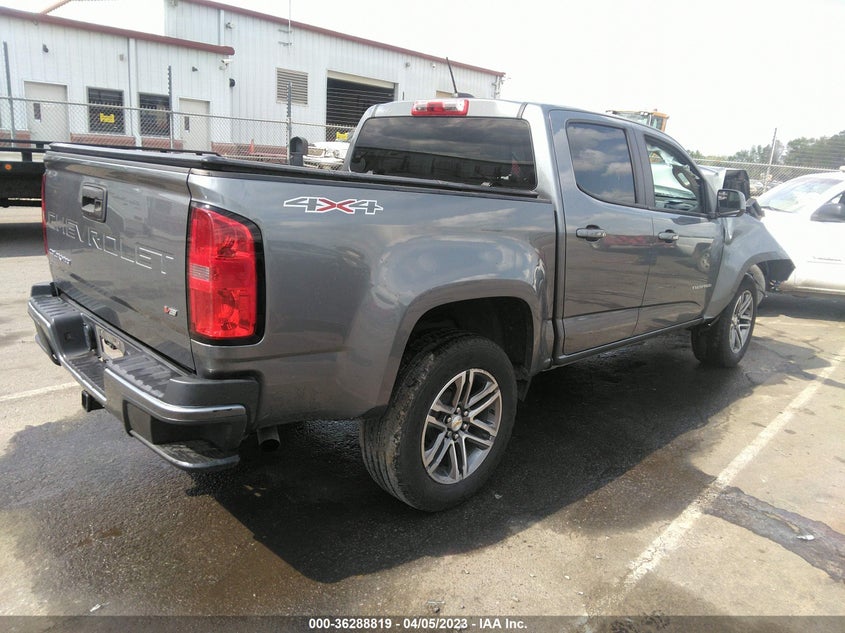 VIN 1GCGTBEN6M1246671 2021 CHEVROLET COLORADO 4WD WORK TRUCK