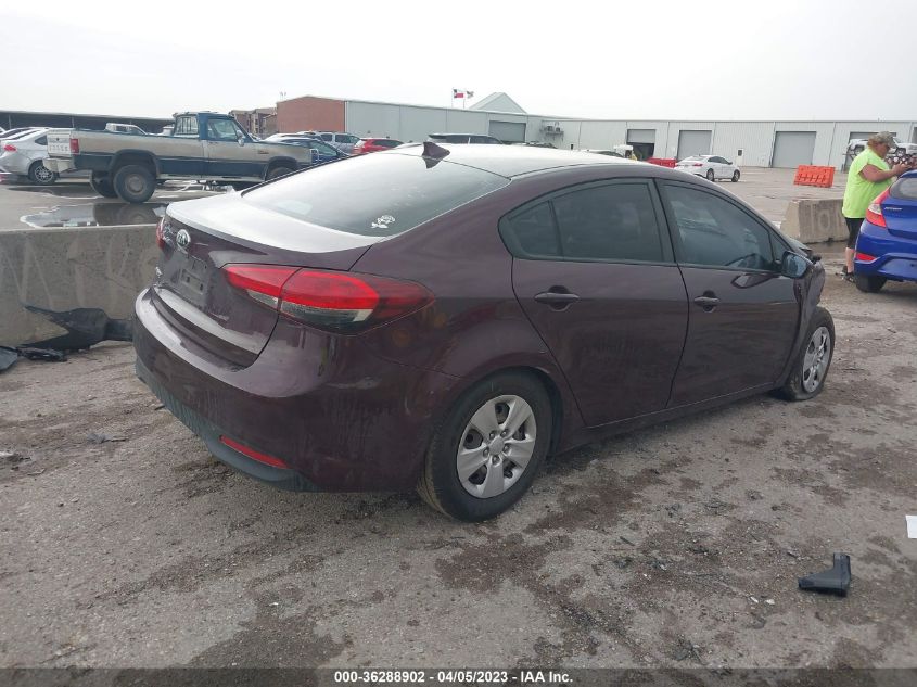 2017 KIA FORTE LX - 3KPFK4A79HE034027