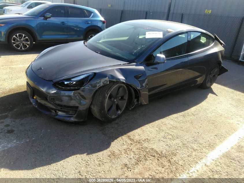 2021 TESLA MODEL 3 LONG RANGE - 5YJ3E1EB9MF031415