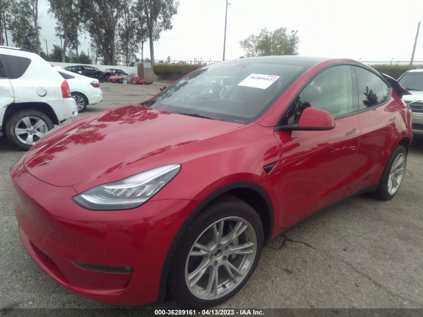 2022 TESLA MODEL Y LONG RANGE - 7SAYGDEE4NF492084