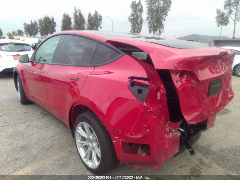 2022 TESLA MODEL Y LONG RANGE - 7SAYGDEE4NF492084