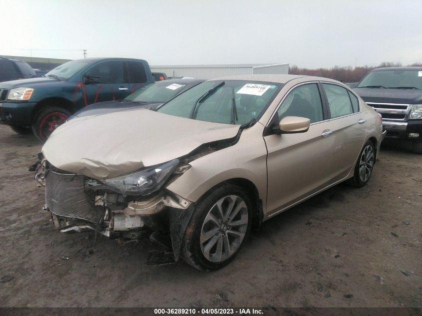 2014 HONDA ACCORD SEDAN SPORT - 1HGCR2F57EA063987