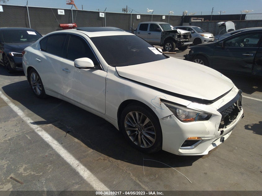 VIN JN1EV7ARXJM431357 2018 INFINITI Q50 3.0T LUXE