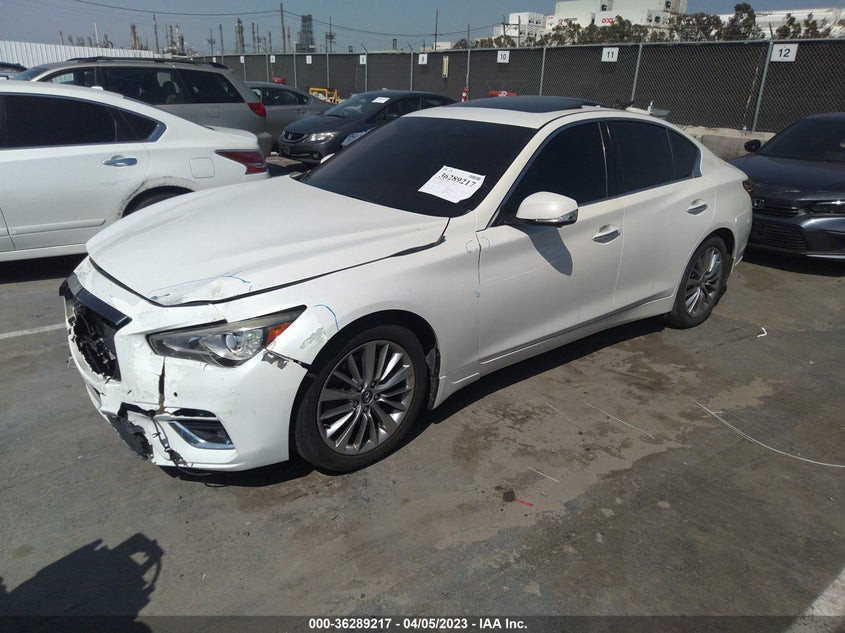 VIN JN1EV7ARXJM431357 2018 INFINITI Q50 3.0T LUXE