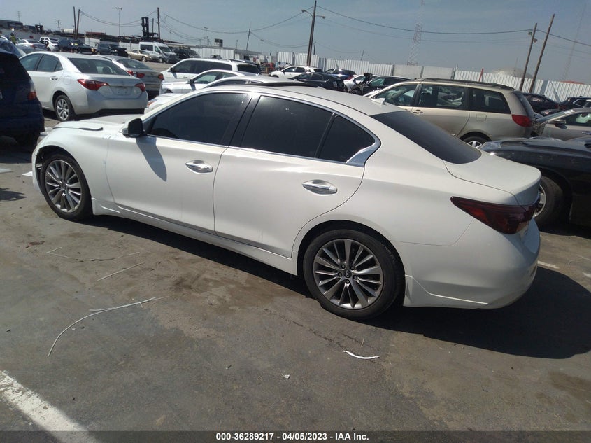 VIN JN1EV7ARXJM431357 2018 INFINITI Q50 3.0T LUXE