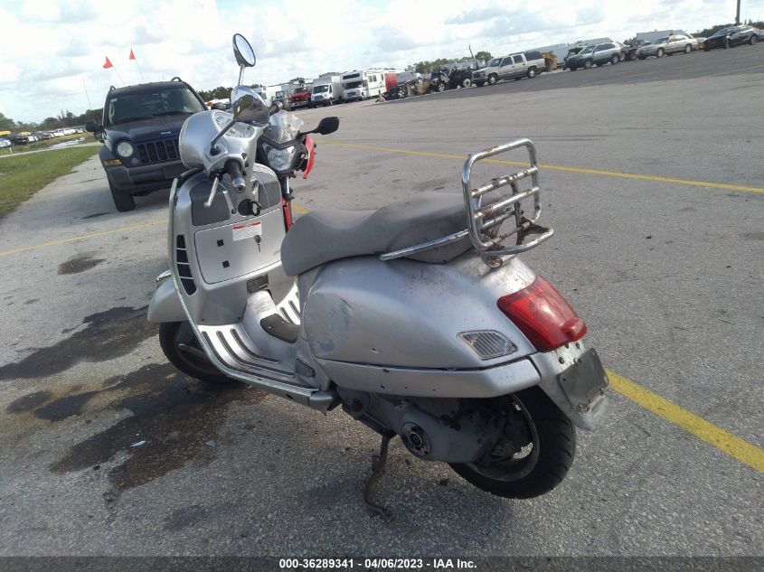 2009 VESPA GTS 250 ZAPM459L195009921