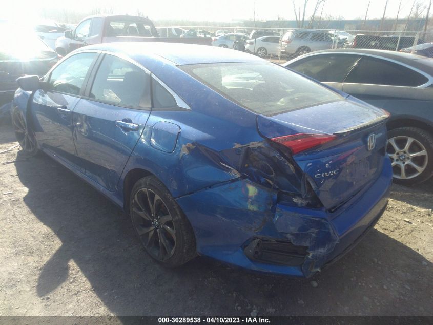 2020 HONDA CIVIC SEDAN SPORT - 19XFC2F85LE030410