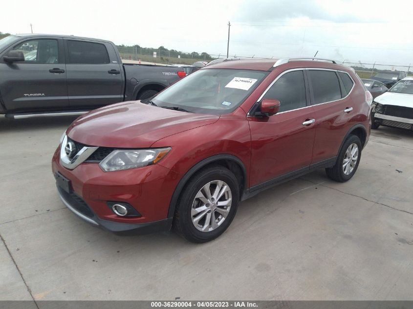 2016 NISSAN ROGUE SV - KNMAT2MTXGP606399