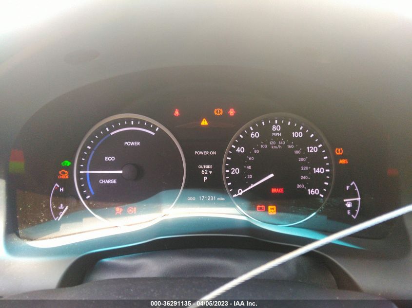 2014 LEXUS ES 300H HYBRID JTHBW1GG9E2074107