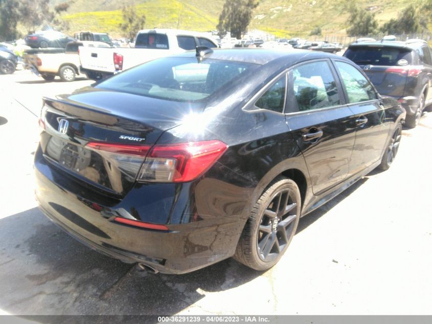 2022 HONDA CIVIC SEDAN SPORT - 2HGFE2F55NH519513