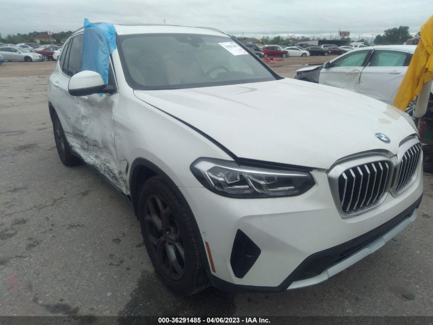 2023 BMW X3 SDRIVE30I - 5UX43DP03P9N79401