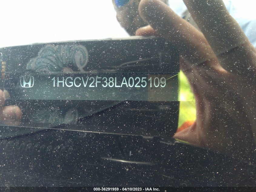 VIN 1HGCV2F38LA025109 2020 HONDA ACCORD SEDAN SPORT