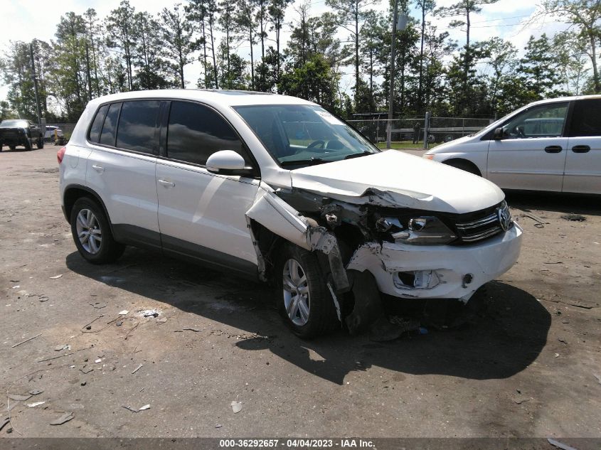 2013 VOLKSWAGEN TIGUAN S W/SUNROOF - WVGAV3AX8DW597013