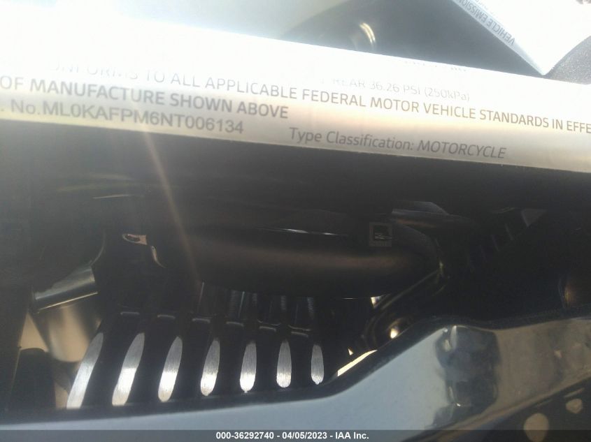 2022 DUCATI SCRAMBLER DESERT SLED ML0KAFPM6NT006134
