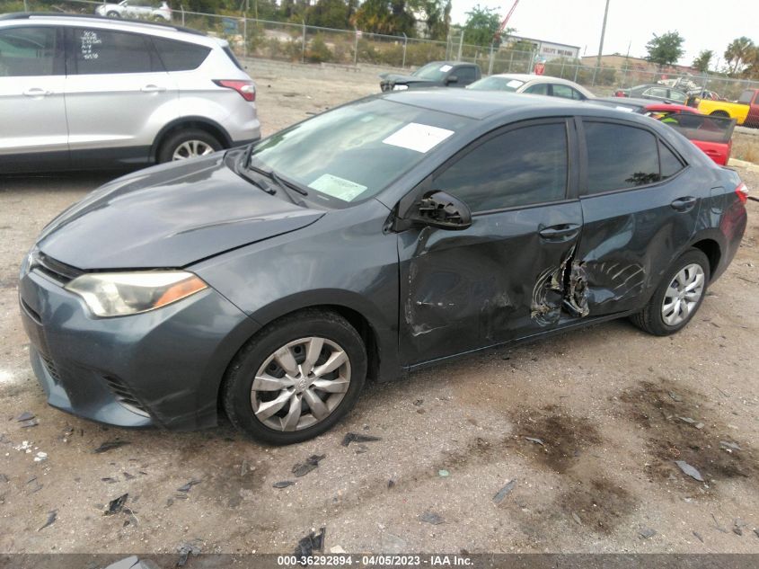 2015 TOYOTA COROLLA L/LE/S/S PLUS/LE PLUS - 2T1BURHE1FC274937