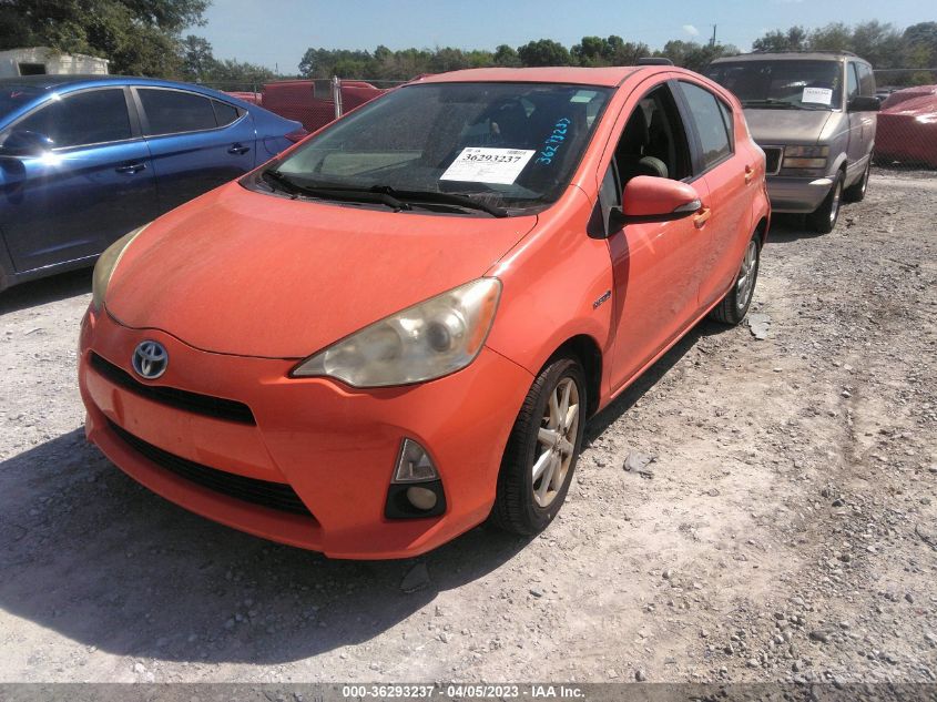 2013 TOYOTA PRIUS C ONE/TWO/THREE/FOUR - JTDKDTB37D1038959