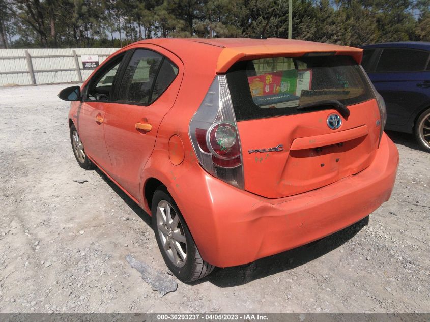 2013 TOYOTA PRIUS C ONE/TWO/THREE/FOUR - JTDKDTB37D1038959