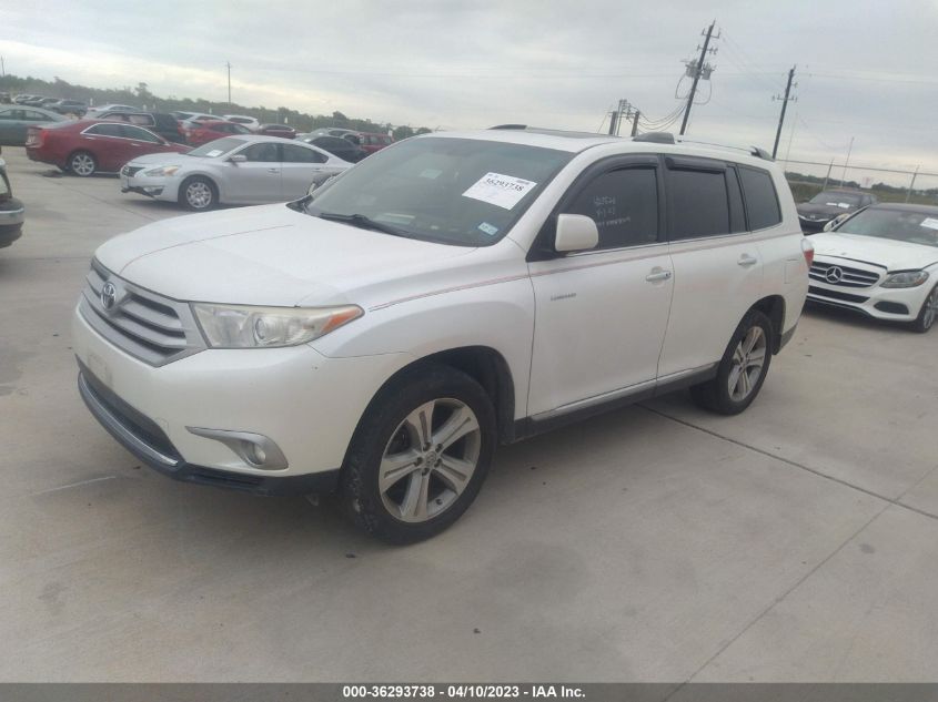 2013 TOYOTA HIGHLANDER LIMITED - 5TDYK3EH6DS111362