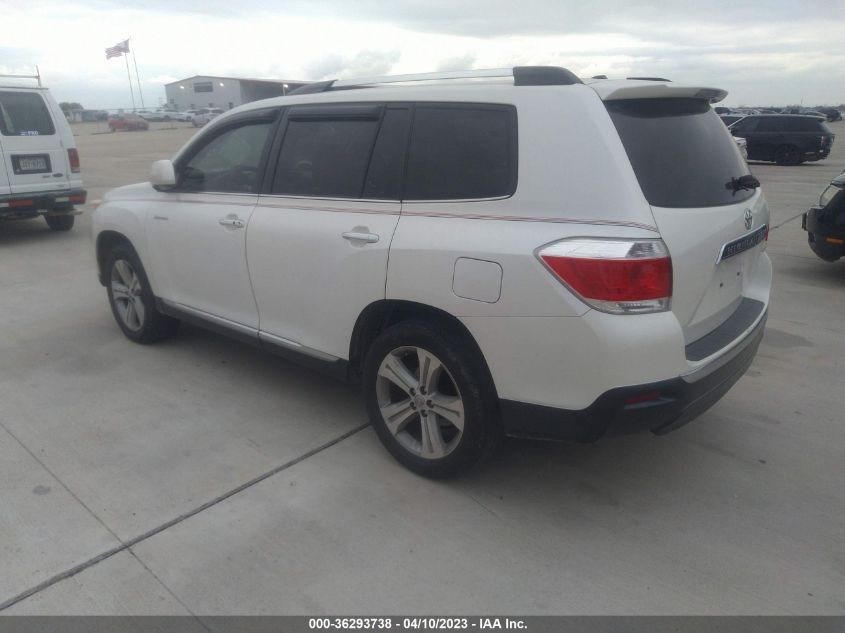 2013 TOYOTA HIGHLANDER LIMITED - 5TDYK3EH6DS111362