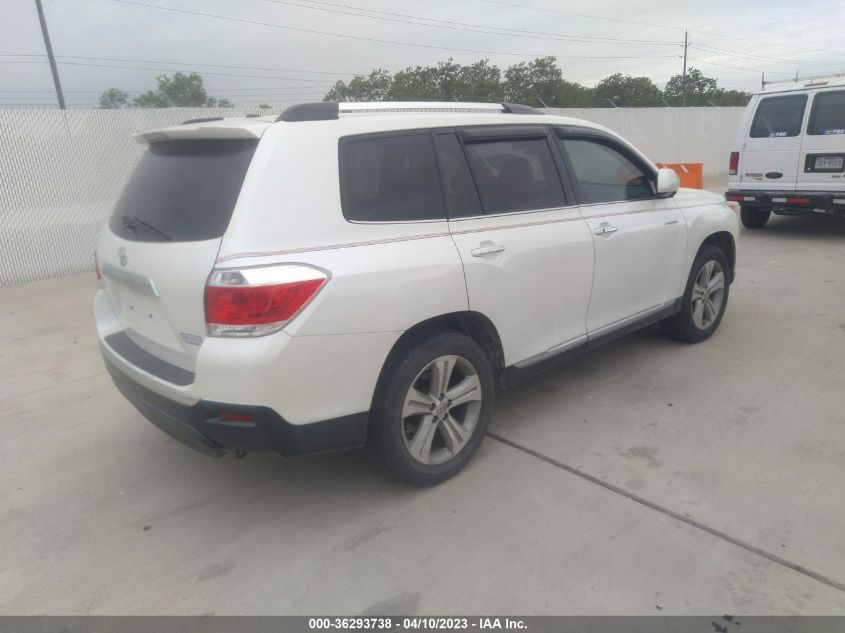 2013 TOYOTA HIGHLANDER LIMITED - 5TDYK3EH6DS111362