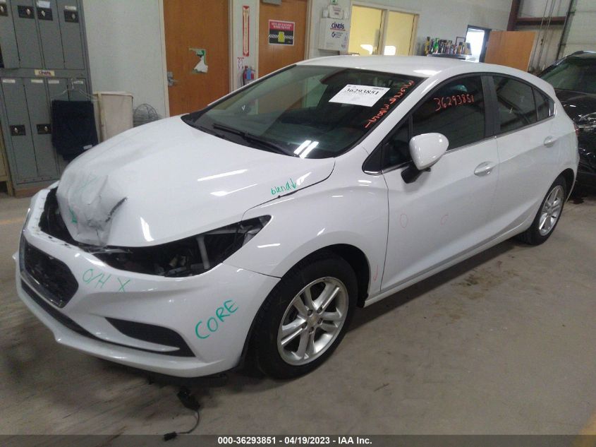 2017 CHEVROLET CRUZE LT - 3G1BE6SM6HS595804