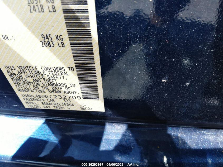 2020 NISSAN ALTIMA 2.5 S - 1N4BL4BV8LC232709