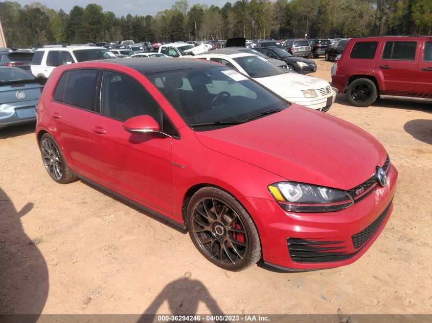 2016 VOLKSWAGEN GOLF GTI AUTOBAHN W - 3VW447AU6GM013713