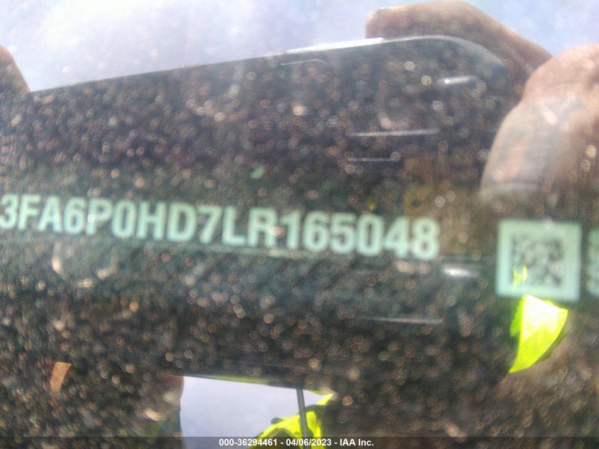 VIN 3FA6P0HD7LR165048 2020 FORD FUSION SE