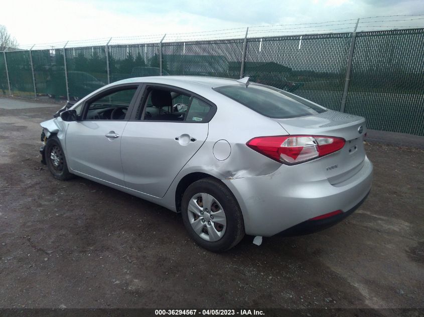2016 KIA FORTE LX - KNAFK4A67G5465609