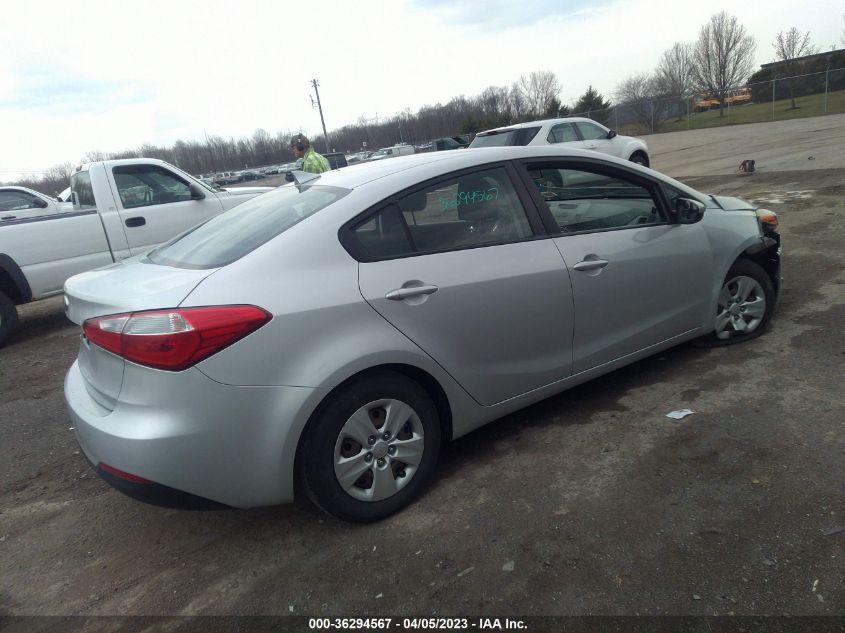 2016 KIA FORTE LX - KNAFK4A67G5465609