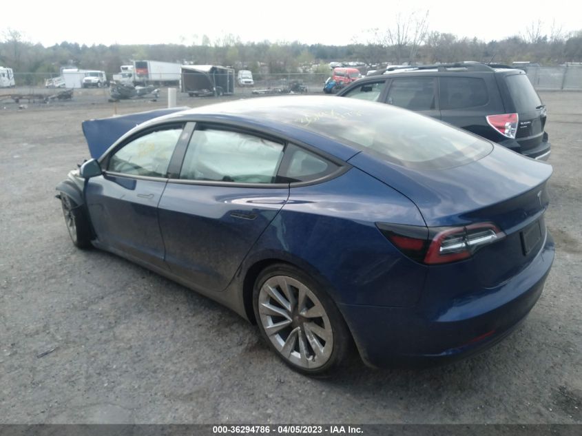 2022 TESLA MODEL 3 - 5YJ3E1EA6NF289531
