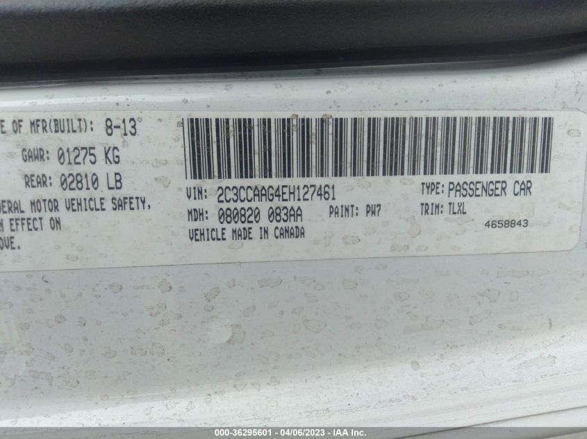 2014 CHRYSLER 300 - 2C3CCAAG4EH127461