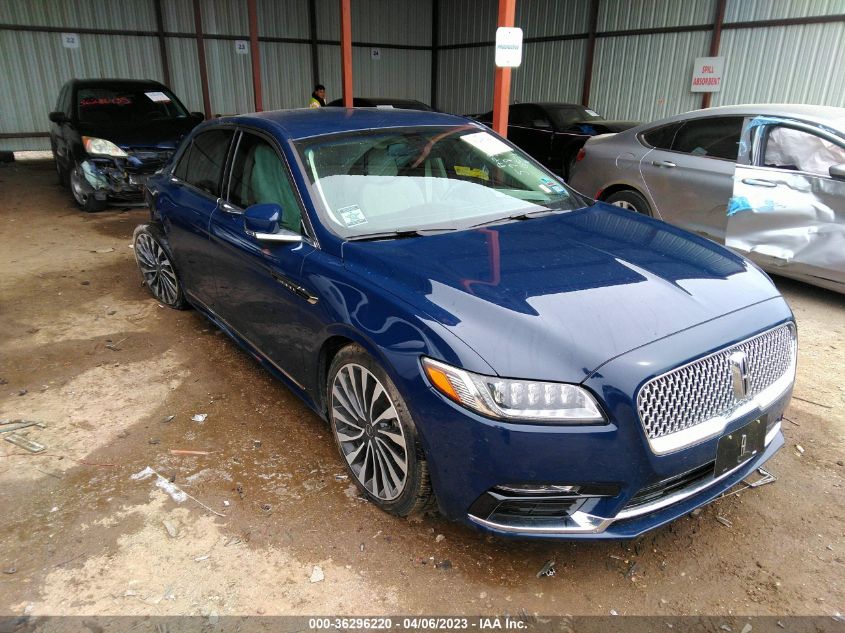 1LN6L9BPXH5618887 LINCOLN CONTINENTAL BLACK LABEL 2017