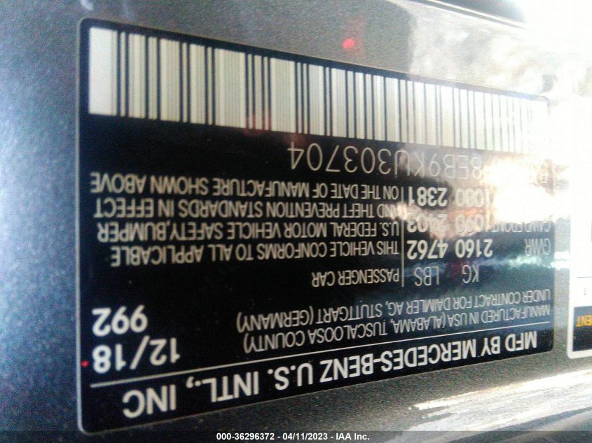 2019 MERCEDES-BENZ C-CLASS C 300 - 55SWF8EB9KU303704