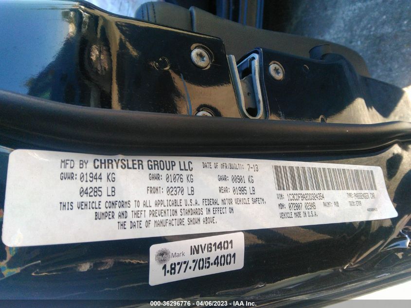 2013 DODGE DART SXT - 1C3CDFBA2DD324354