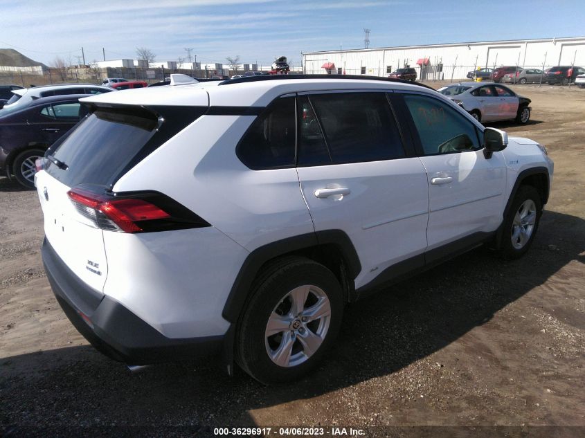 2021 TOYOTA RAV4 HYBRID XLE - 4T3RWRFV4MU040242