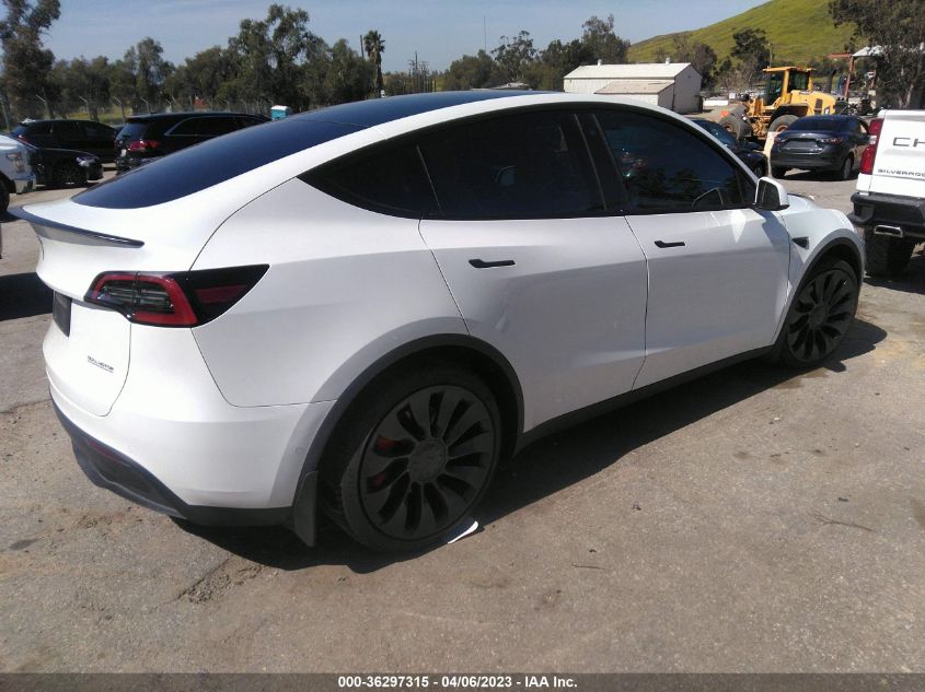 2022 TESLA MODEL Y PERFORMANCE - 7SAYGDEF5NF496914