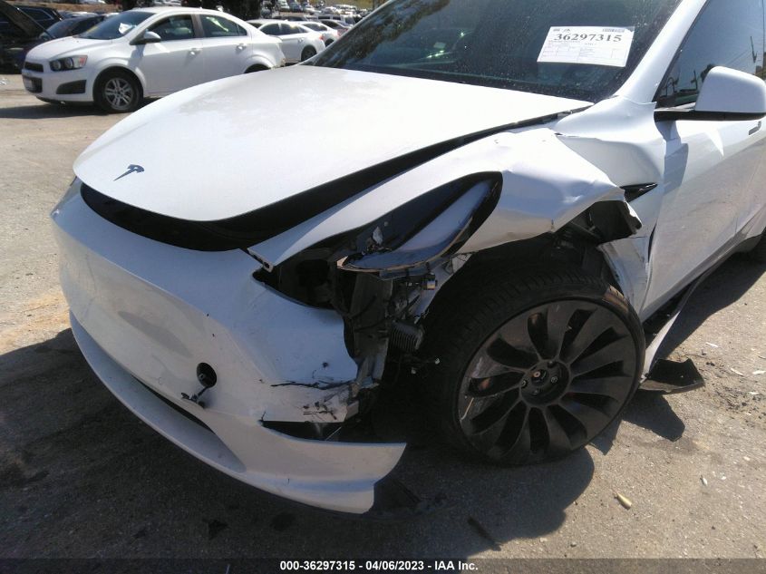 2022 TESLA MODEL Y PERFORMANCE - 7SAYGDEF5NF496914