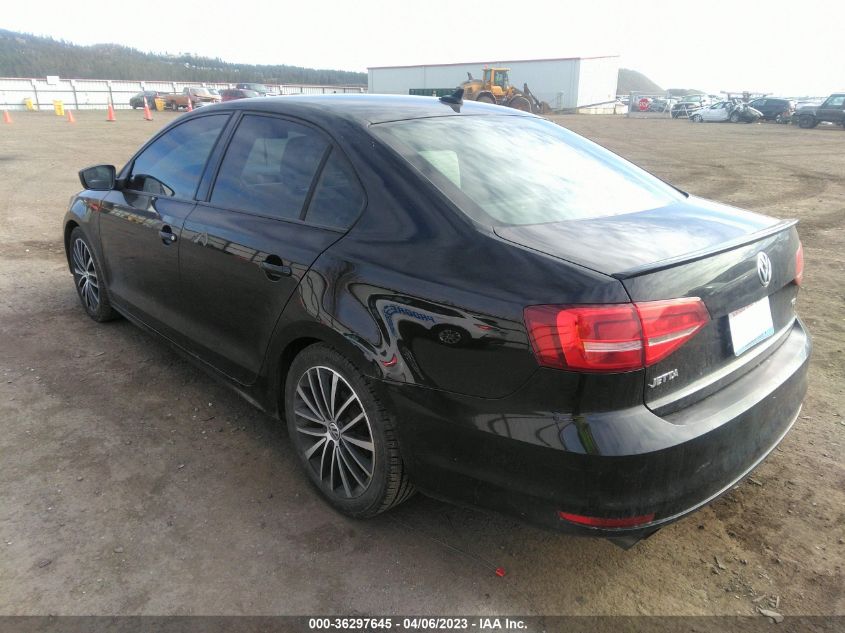 2015 VOLKSWAGEN JETTA SEDAN 1.8T SPORT - 3VWD17AJXFM407406