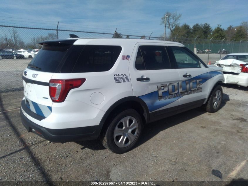 2018 FORD POLICE INTERCEPTOR - 1FM5K8AR3JGB68859