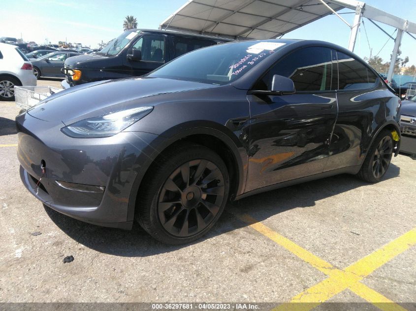 2022 TESLA MODEL Y LONG RANGE - 7SAYGDEE0NF492261