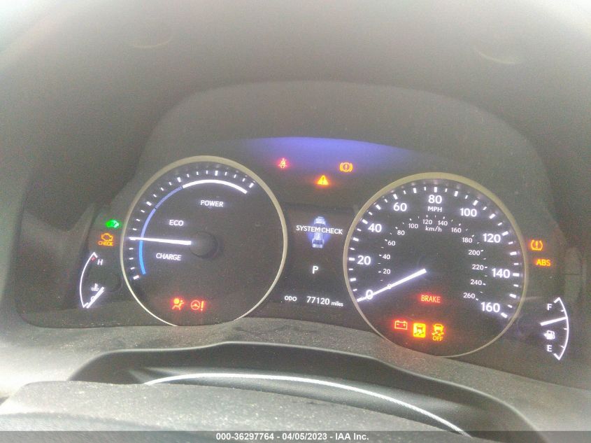 2013 LEXUS ES 300H HYBRID - JTHBW1GGXD2002220